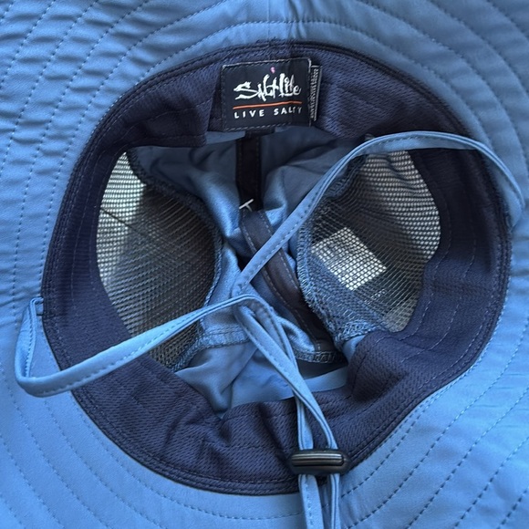 Salt Life Canton Boonie Bucket hat,vented,logo, adjustable headband & chin strap - Picture 7 of 11
